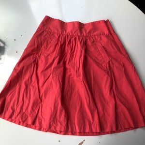 J. Crew Cotton A-Line Skirt with Pockets Sz 2